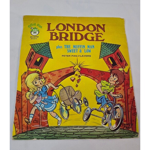 Vintage Peter Pan Records London Bridge -Favorite Songs - 45rpm - 7 Inch - Picture 2 of 4